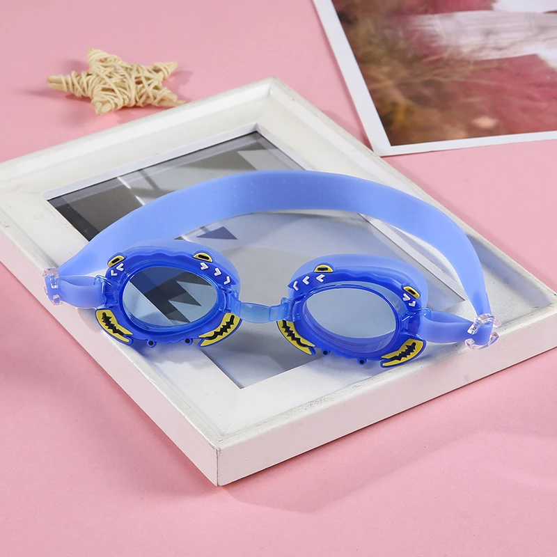 Swimming Suit Goggles Swim Cap Nose Clip Ear Plugs Case Waterproof No Leaking Anti-Fog Swimming Set For Youth Kids Child