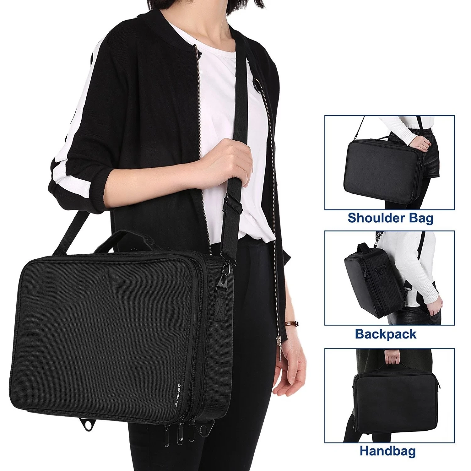 Hot Sale Custom Waterproof Brushes Makeup Bag Portable Artist Beauty Professional Make up Case Travel Organizer Cosmetic Bag