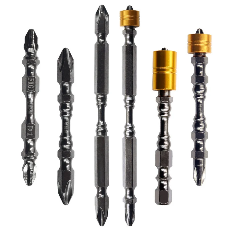 Anti-Slip Magnetic Ring Strong Magnetic Cross Screwdriver PH2 1/4 Inch Electric Screwdriver Powerful Cross Bit