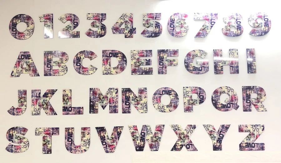 
Custom 5mm wood MDF sublimation signs letters 