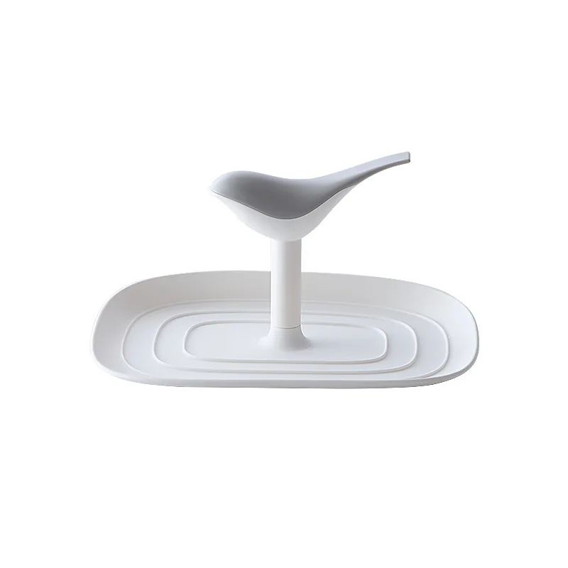 Spatula rack pot cover rack bird shape multi-function sitting countertop punch-free kitchen tools