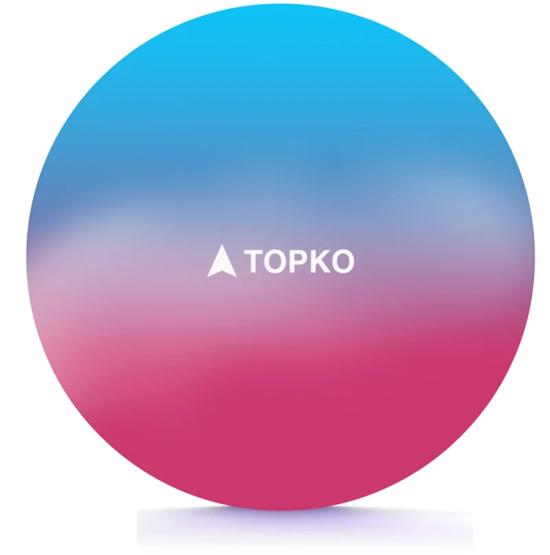 Мячи для упражнений TOPKO с радужным градиентом тренажерный зал надувные мячи йоги ручной насос фитнеса 65 см