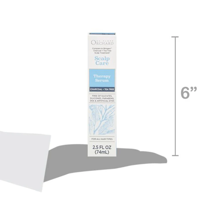 2022 Hot Selling Custom Private Label Scalp Care Sulfate Free Therapy Hair Serums With Charcoal & Tea Tree