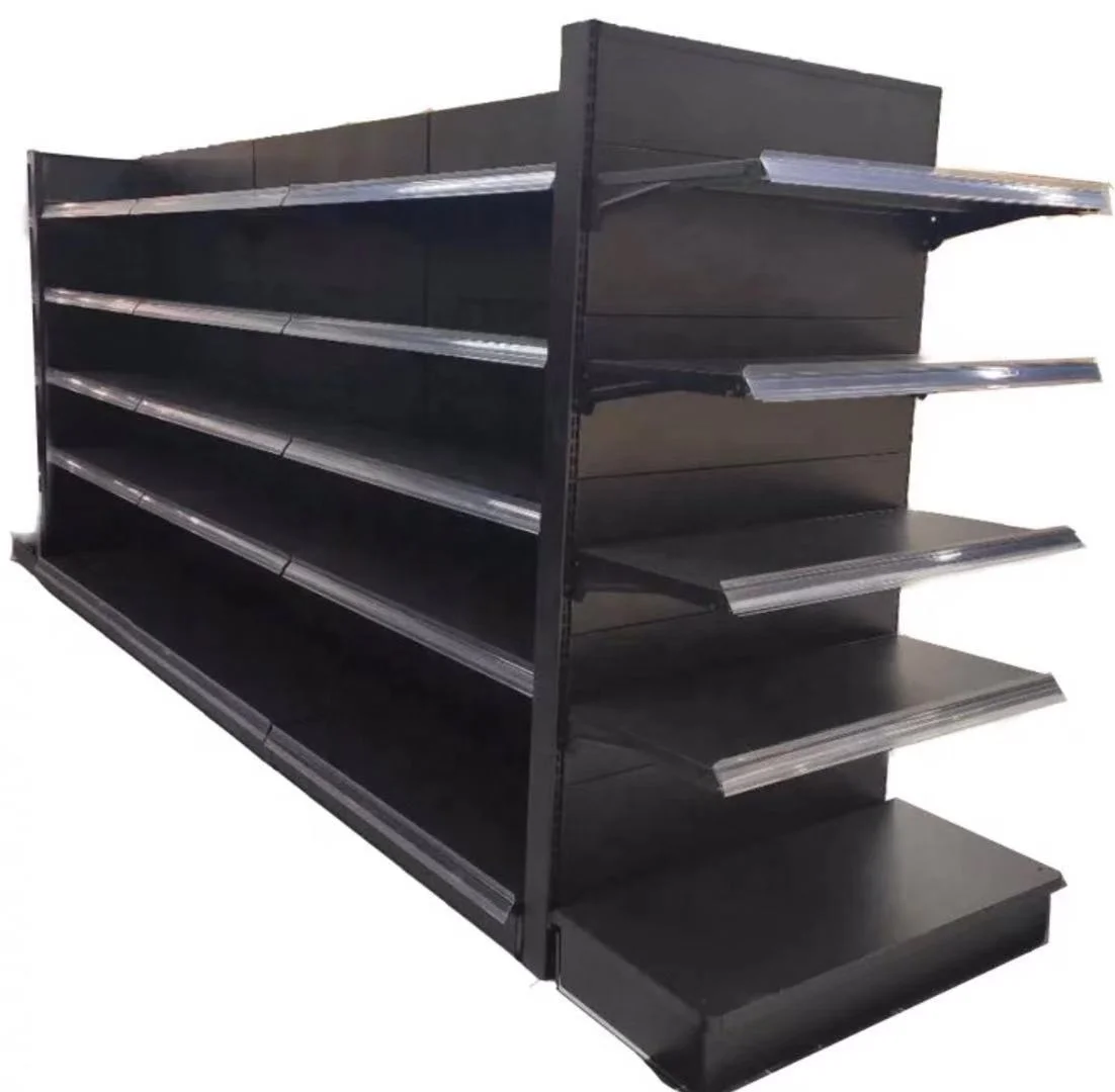 factory direct sale production metal material gondola shelf for supermarket equipment