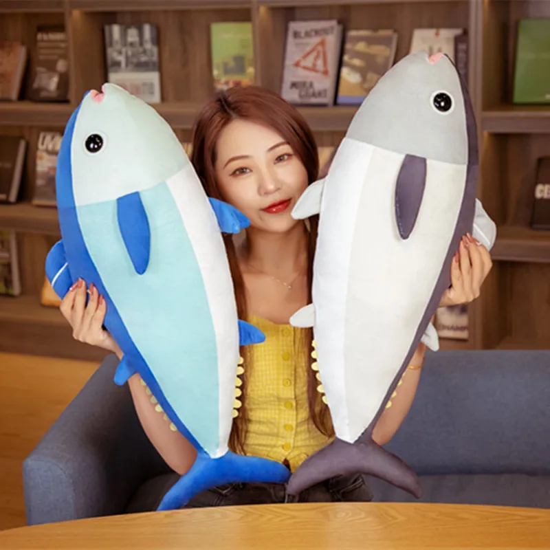Wholesale Hot Selling Stuffed Marine Animals Toy 65 cm Bluefin Tuna Fish Soft Plush Toy
