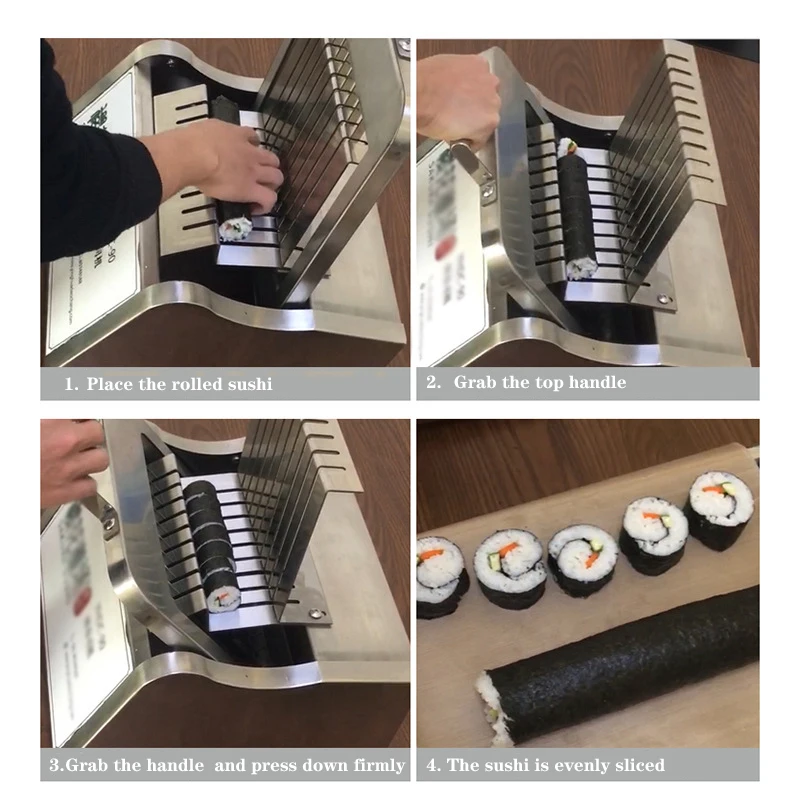 Automatic Sushi Robot Rolling Machine / Sushi Roll Maker / Sushi Roll Cutter
