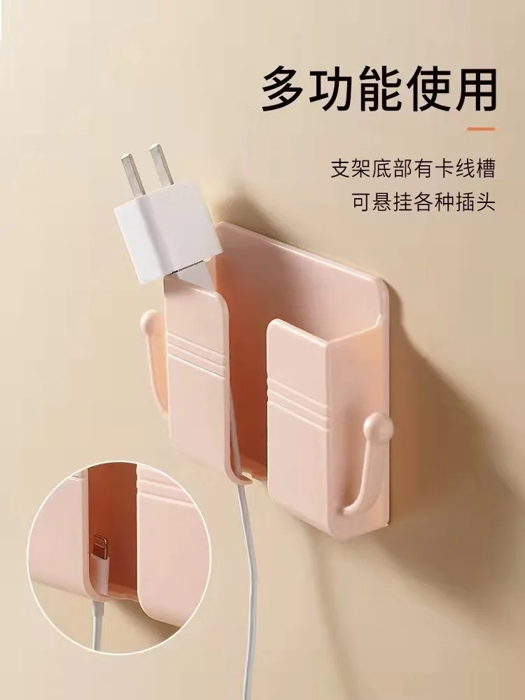 Wholesale Mobile Phone Plug Wall Holder Remote Control Organizer Wall Mounted Storage Box