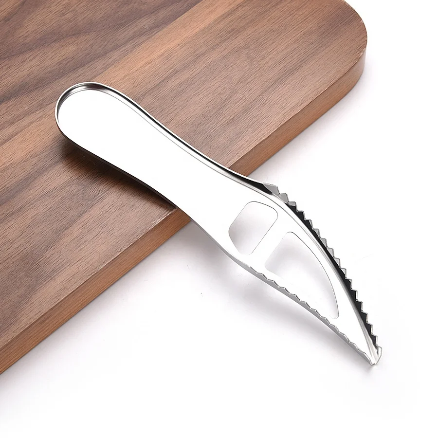 2020 New Products Kitchen Gadgets Cleaning Fish Skin Scraping Scale Remover With Bottle opener