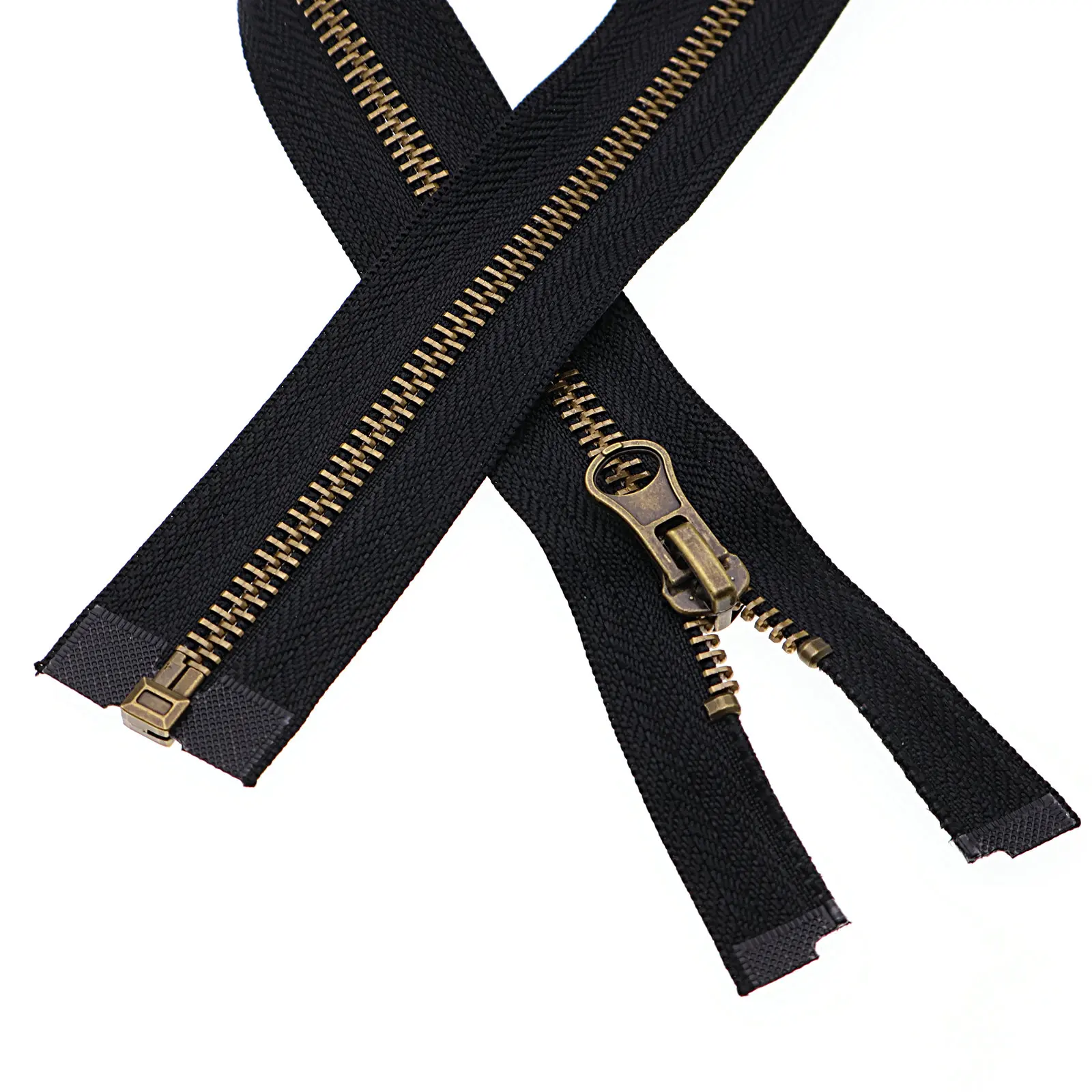 Factory Direct 3# 5# 8# Metal Zip Custom Garment Accessories Open End Metal Zipper For Closing