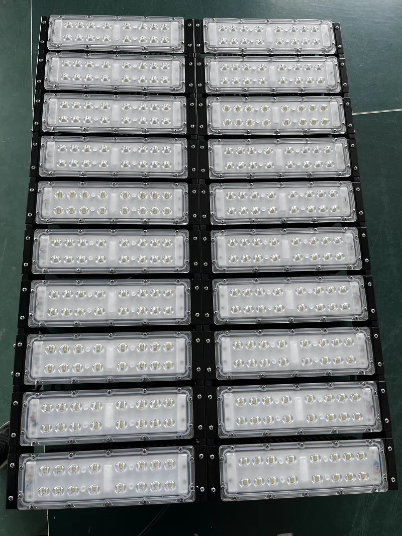 Shingel Outdoor High power aluminum IP65 1000W 1200w LED modular tunnel lighting Flood Lights stadium light