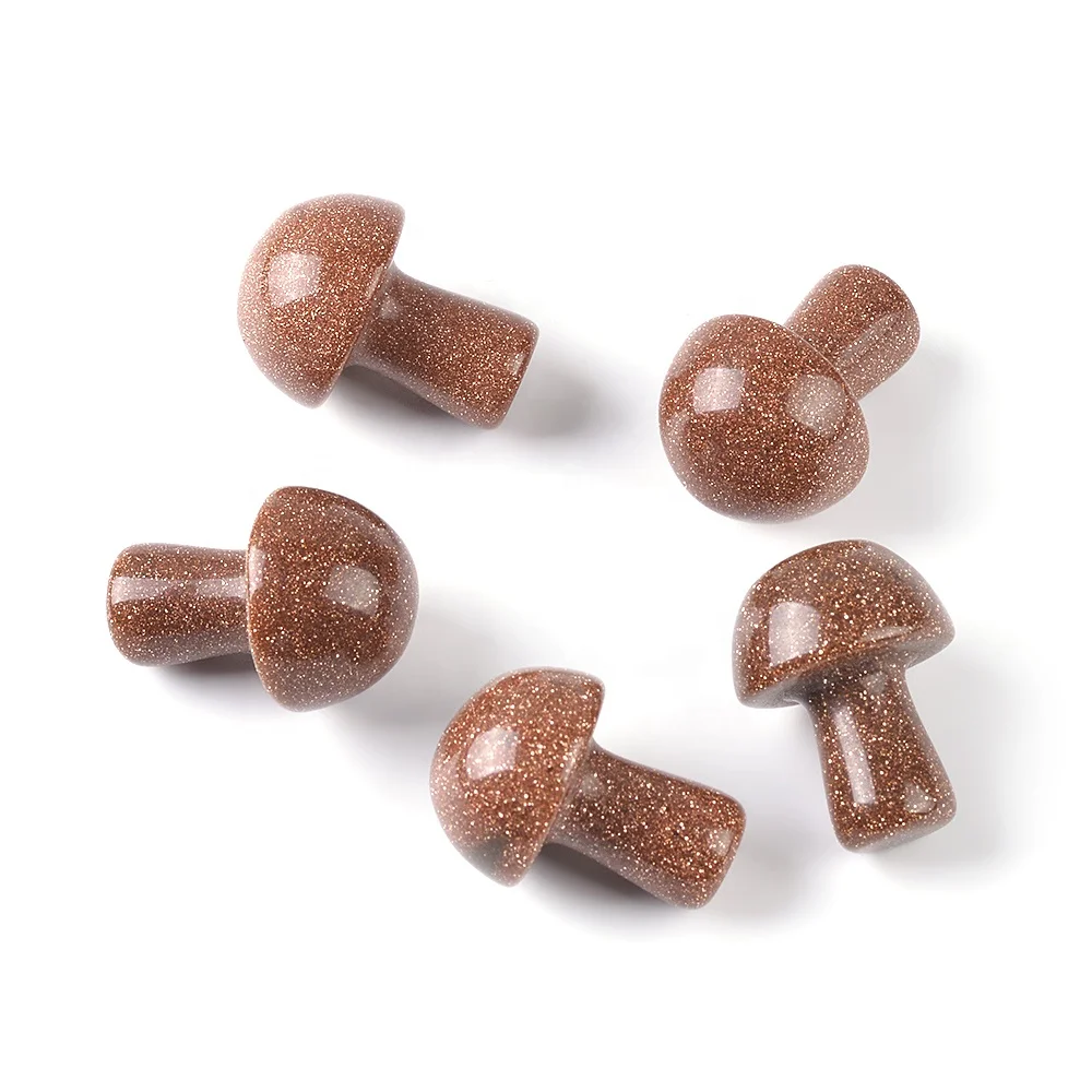 Cliobeads Mushroom Shape Tiger Eye Amethyst Turquoise Healing Stones And Crystals Gem Stone Crafts For Home Decoration