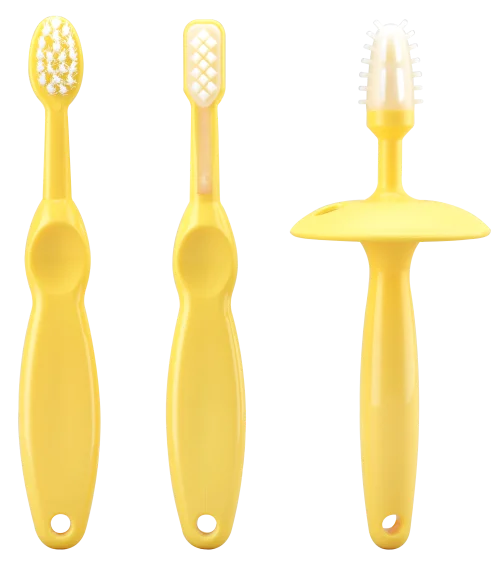 
Standard Silicone kids tooth brush baby training toothbrush set for Kids Infant Children 