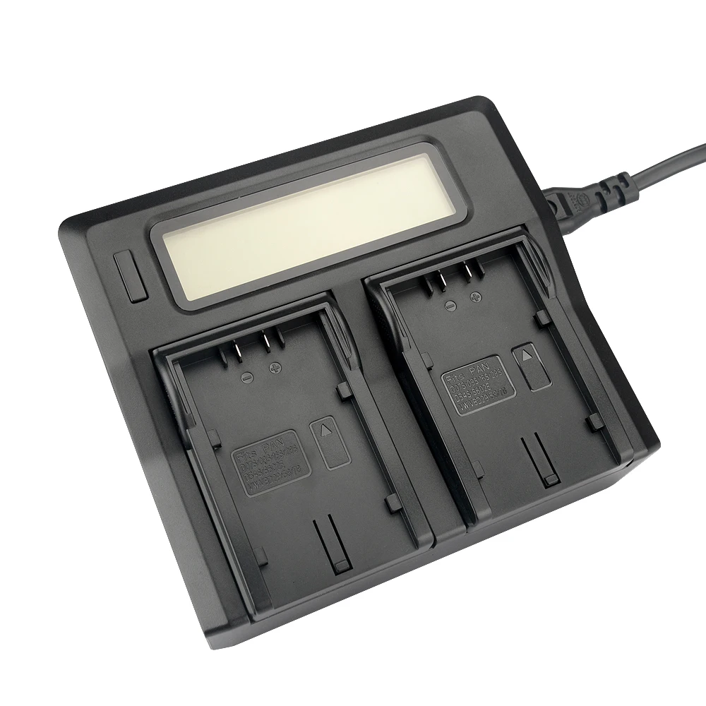 KingMa Smart LCD Dual Channel Charger For Panasonic CGR-D54S battery and For Panasonic NV-MX1000 NV-MX2500 NV-MX350 NV-MX camera