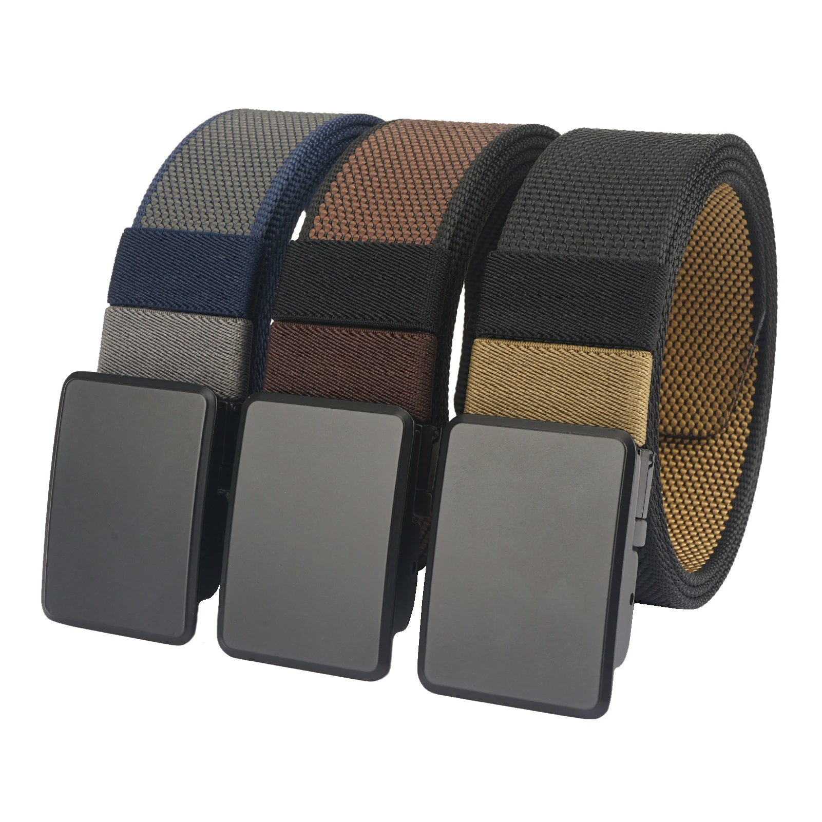Ремень мужской нейлоновый с металлической пряжкой, широкий, 2023 дюйма