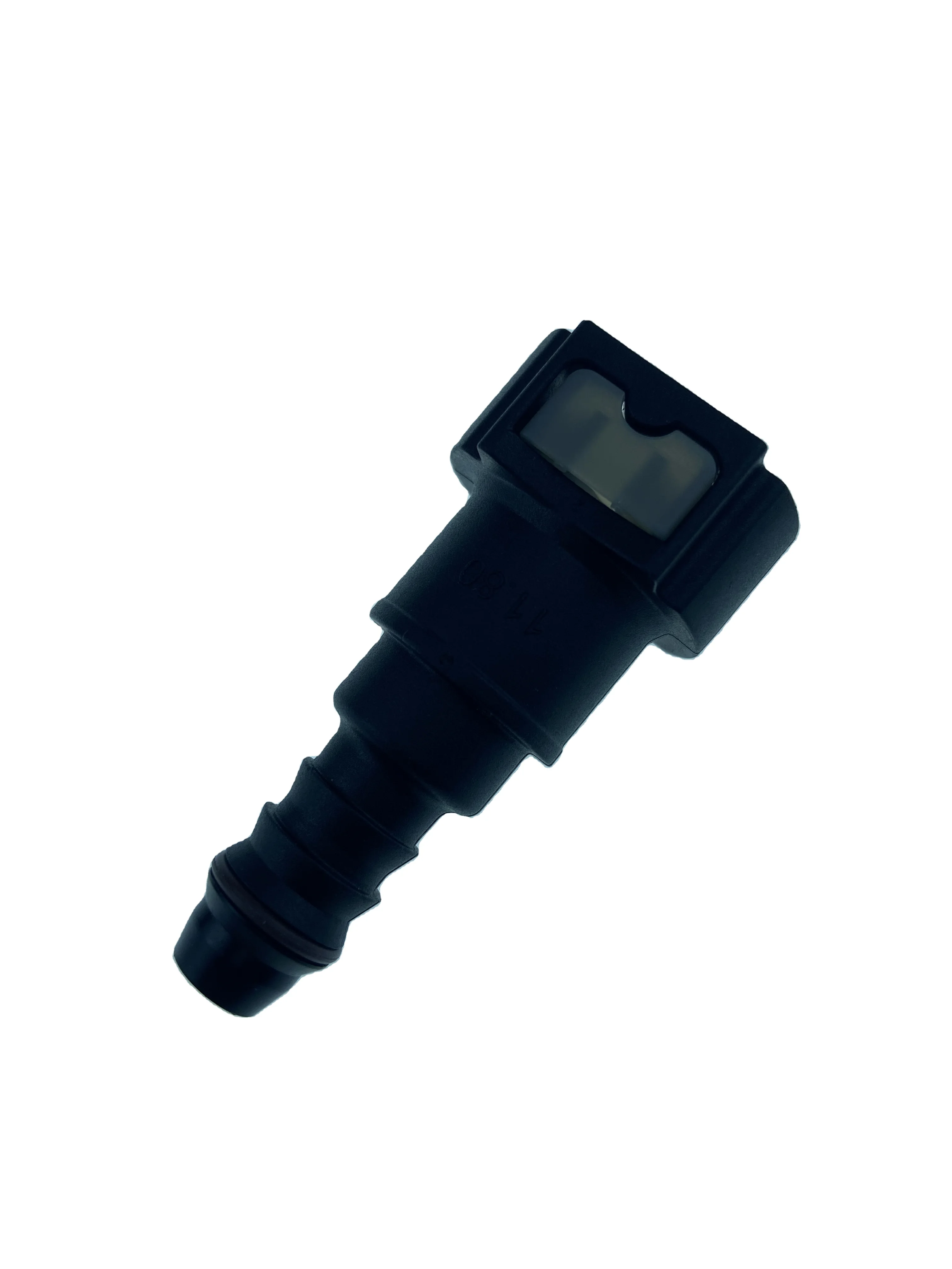 6AN Fuel Adapter Fitting to 3/8 GM Quick Connect Male LS EFI BLACK Quick Connect Male Quick Adapter Fuel Fitting