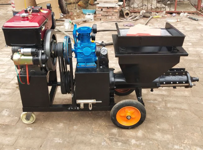 Deweiss Diesel Engines concrete spray machines Factory Direct Sales Mortar Spraying Machine Cement Spraying Machine on sale