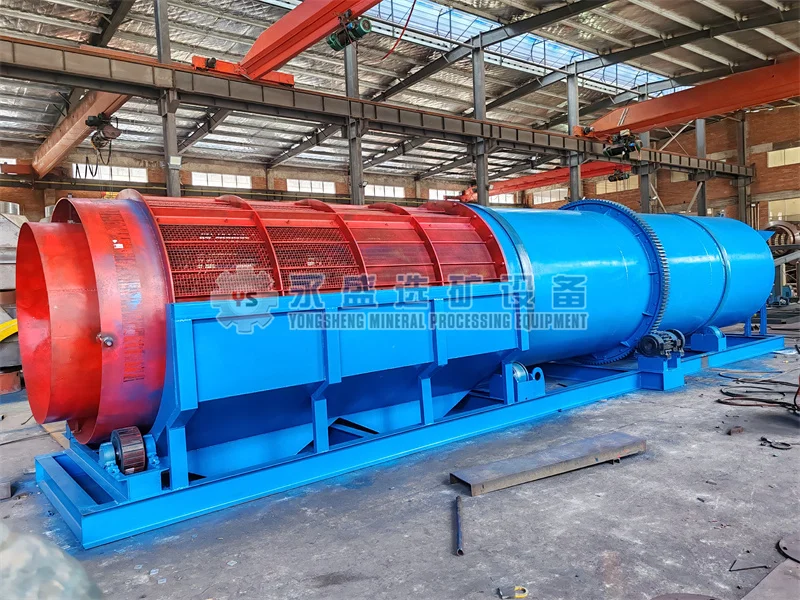 China manufacturer Trommel drum screen for solid waste separation separating for size screening, mineral screen trommel for sale