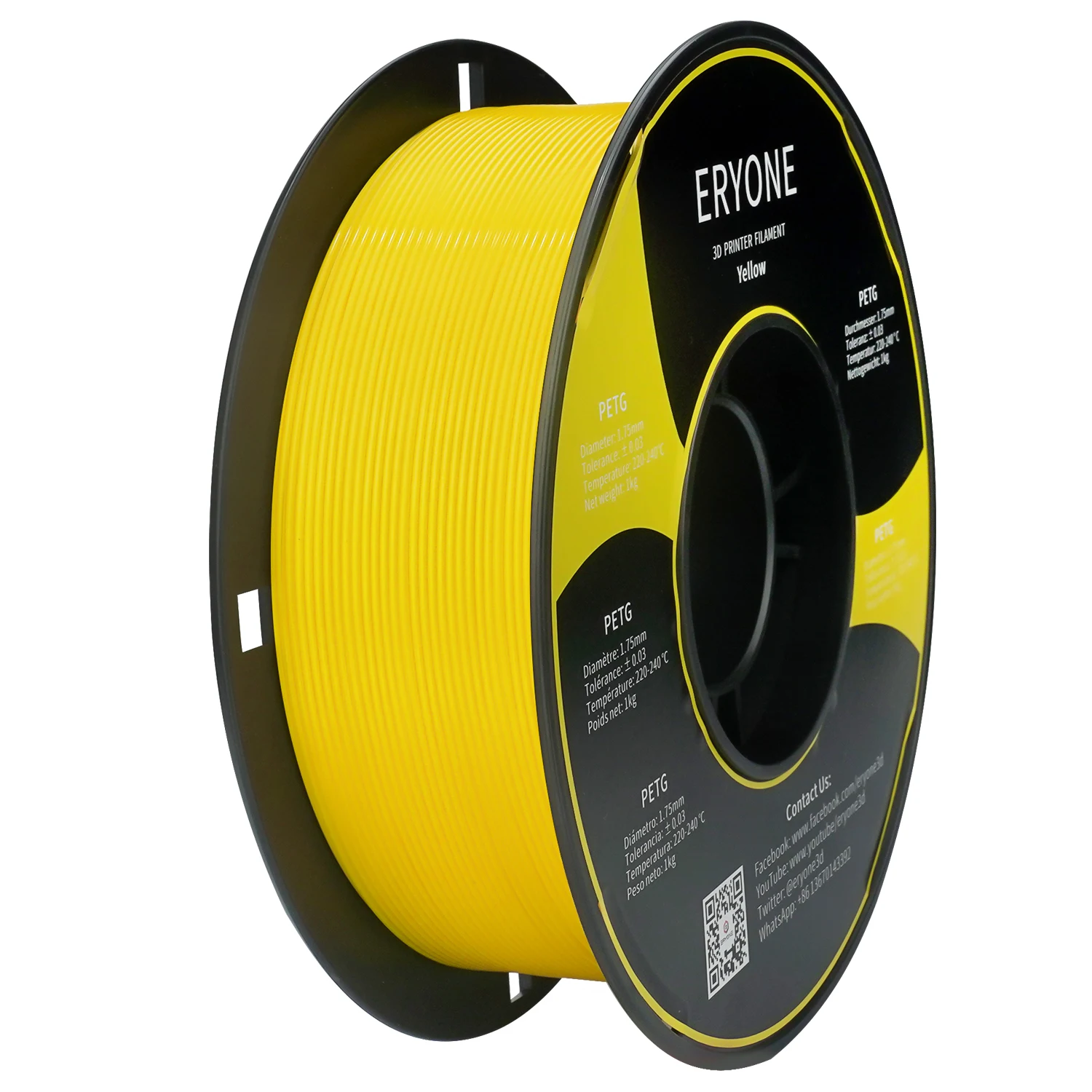 Eryone  Coloful Petg Filament 1.75mm New Products 1KG 3d Filament Print 3D Printer Filament PETG