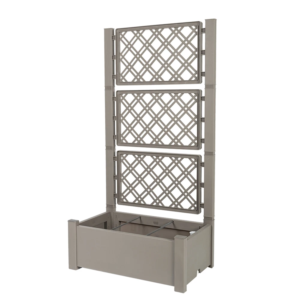 Free-standing Raised Garden Vegetable Bed Large Planter Box With Trellis