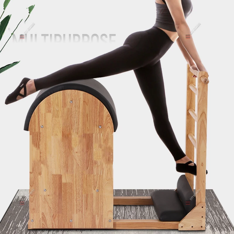Hot selling 2022 SYT commercial Gym fitness center gym home balancing wooden bucket exercise pilates ladder barrel