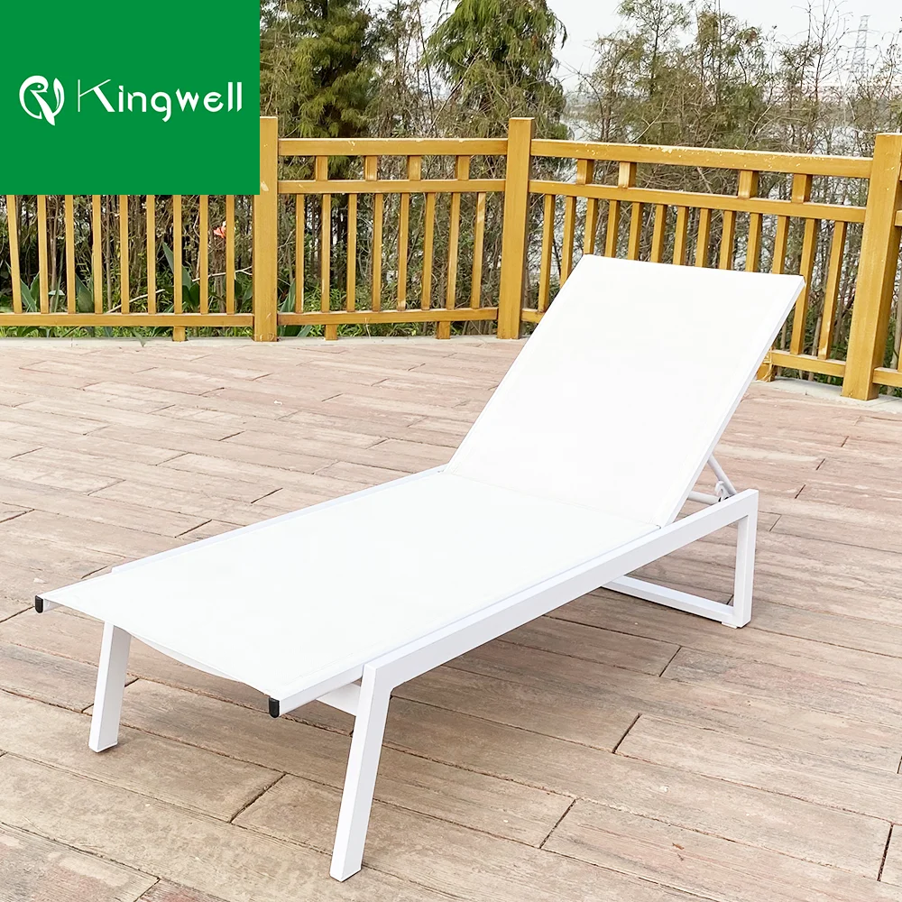 Aluminum outdoor pool furniture lounger sun beds for beach