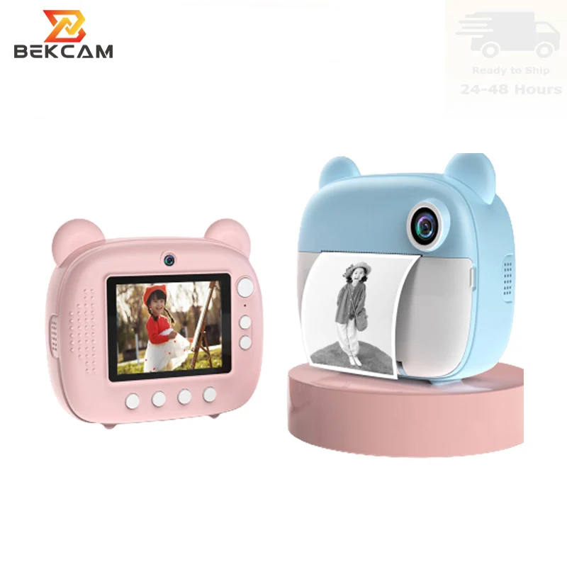 Factory Price Instant Print Photo Kids Camera 24MP Digital Comic Video Camera Children Thermal Printer Baby Gifts