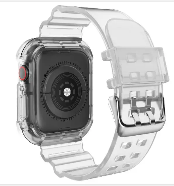 
Fits the IWatch2/3/4/5/6 Universal Glacier Transparent Integrated Watchband 