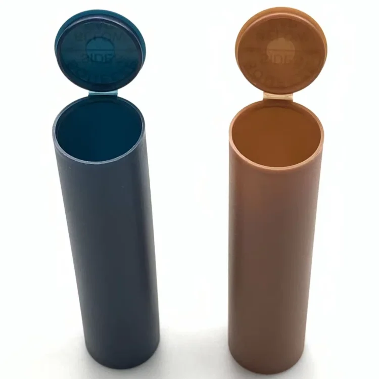 Child Resistant Plastic J Case Tubes Smell Proof For Flower Leaf Storages