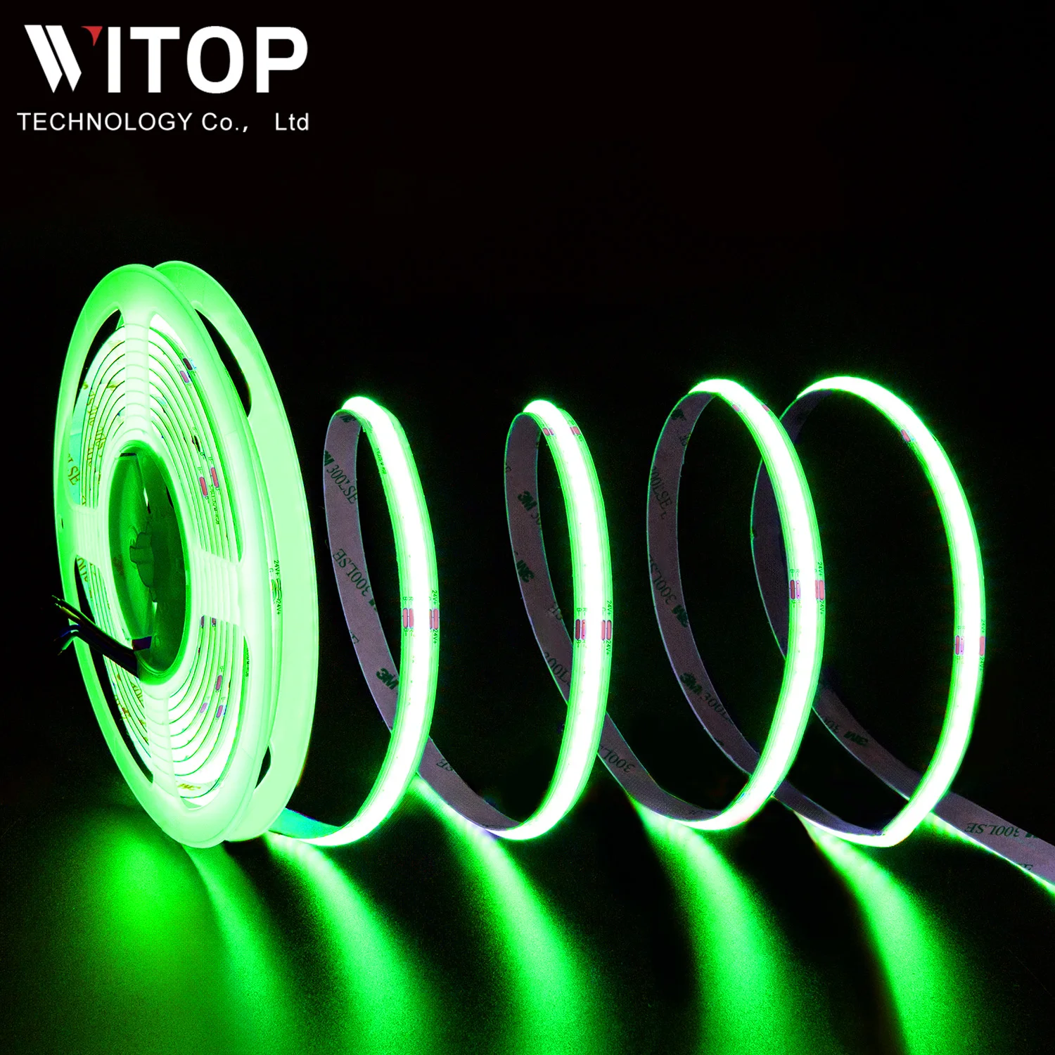 Cob DC24V 576D RGB светодиодные полосы с пультом дистанционного управления rgb Светодиодные Гибкие cob