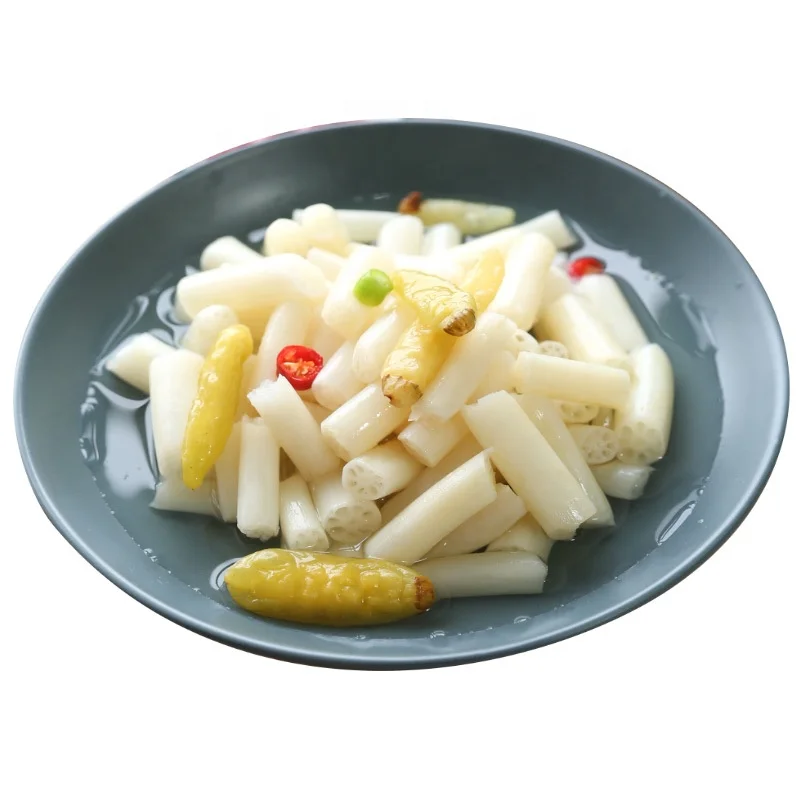 Huagui 400g Honghu farm pickled pepper lotus root with hot and sour pickles Pickled lotus Rootlet