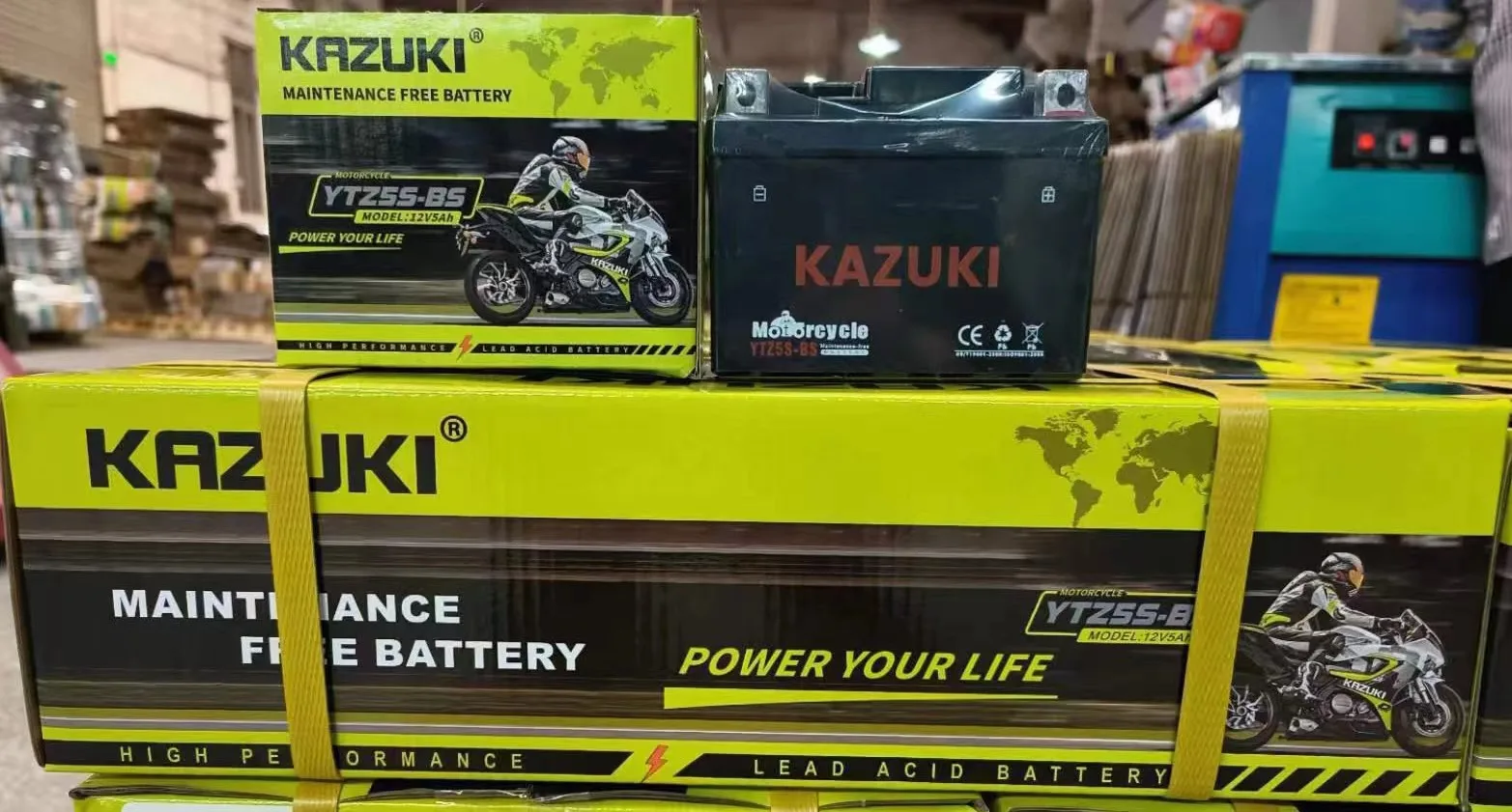 Оптовая продажа, аксессуары для мотоциклов KAZUKI YTX7ABS с длительным сроком службы, батарея для мотоцикла 12 В 4 Ач, гелевая батарея для мотоцикла