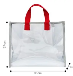 Korean Style Transparent PVC Handbag Swimming Bag Portable Fashion Beach Bag