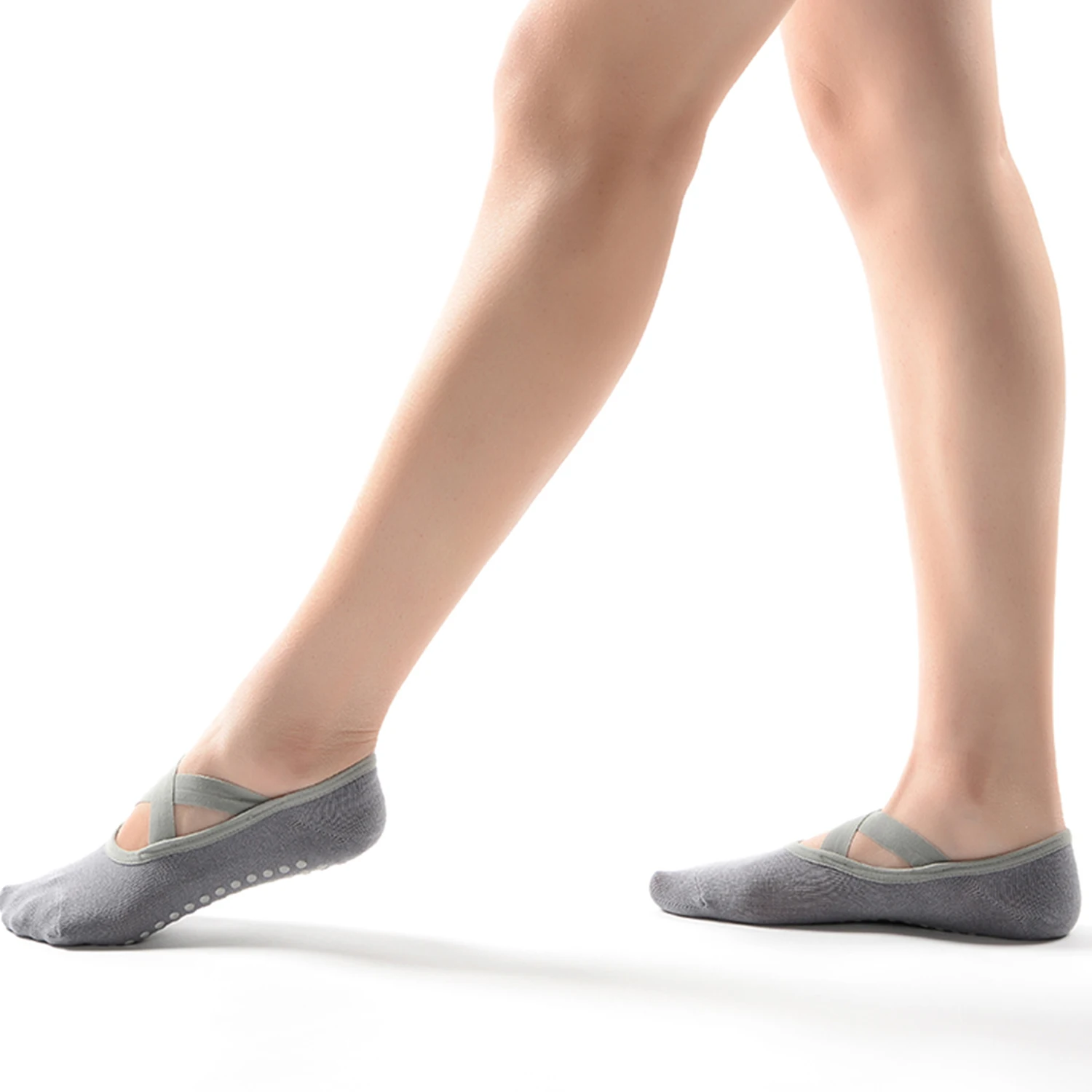 
Custom logo anti slip grip barre yoga pilates socks women 