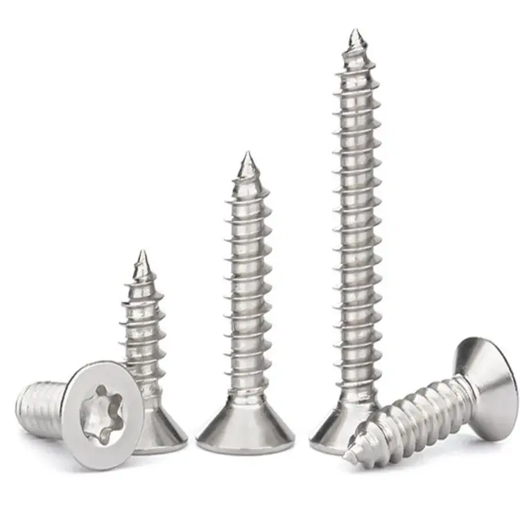 M3M4M5 Countersunk Head Internal Plum Screw stainless steel Torx Screw and Bolt
