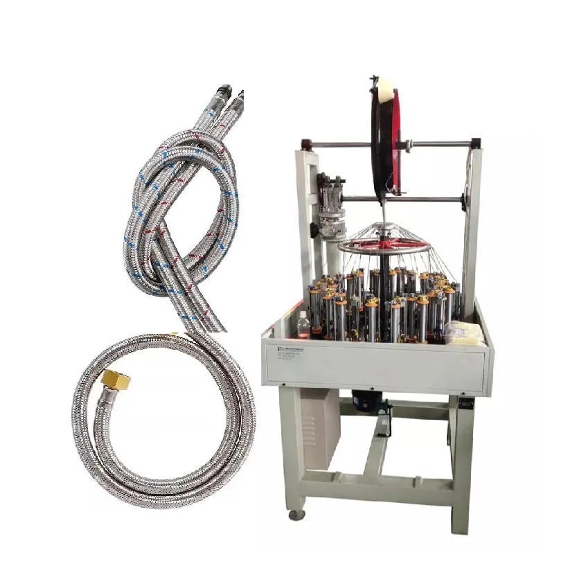 High Speed 24 spindles Wire  Hose Making Machine flexible metallic hose wire braid machine For Hose Pipe