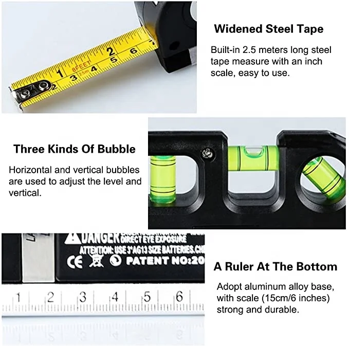 infrared laser multifunction wire bonder laser level with measuring tape