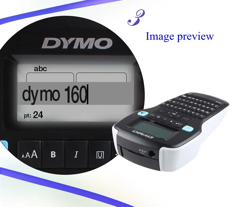 LM160 English Keyboard portable label printer Easy-to-use label maker with fast-formating keys DYMO LabelManager 160