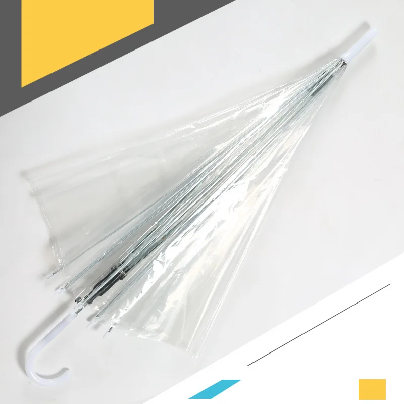 Ветрозащитный подарок от дождя, индивидуальный прямой рекламный прозрачный дешевый прозрачный зонт для гольфа