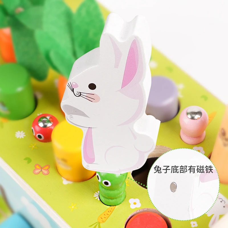 NEW 8 in 1 Whack-a-mole Montessori Baby Musical Pounding Hamster Toy Xylophone Fishing Magnet Game Montessori Early Education