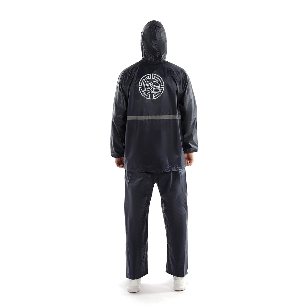 Impermeable Polyester Raincoat Waterproof Rainwear Rainsuit for Men Women for Outdoor Tour Activities Model CY006