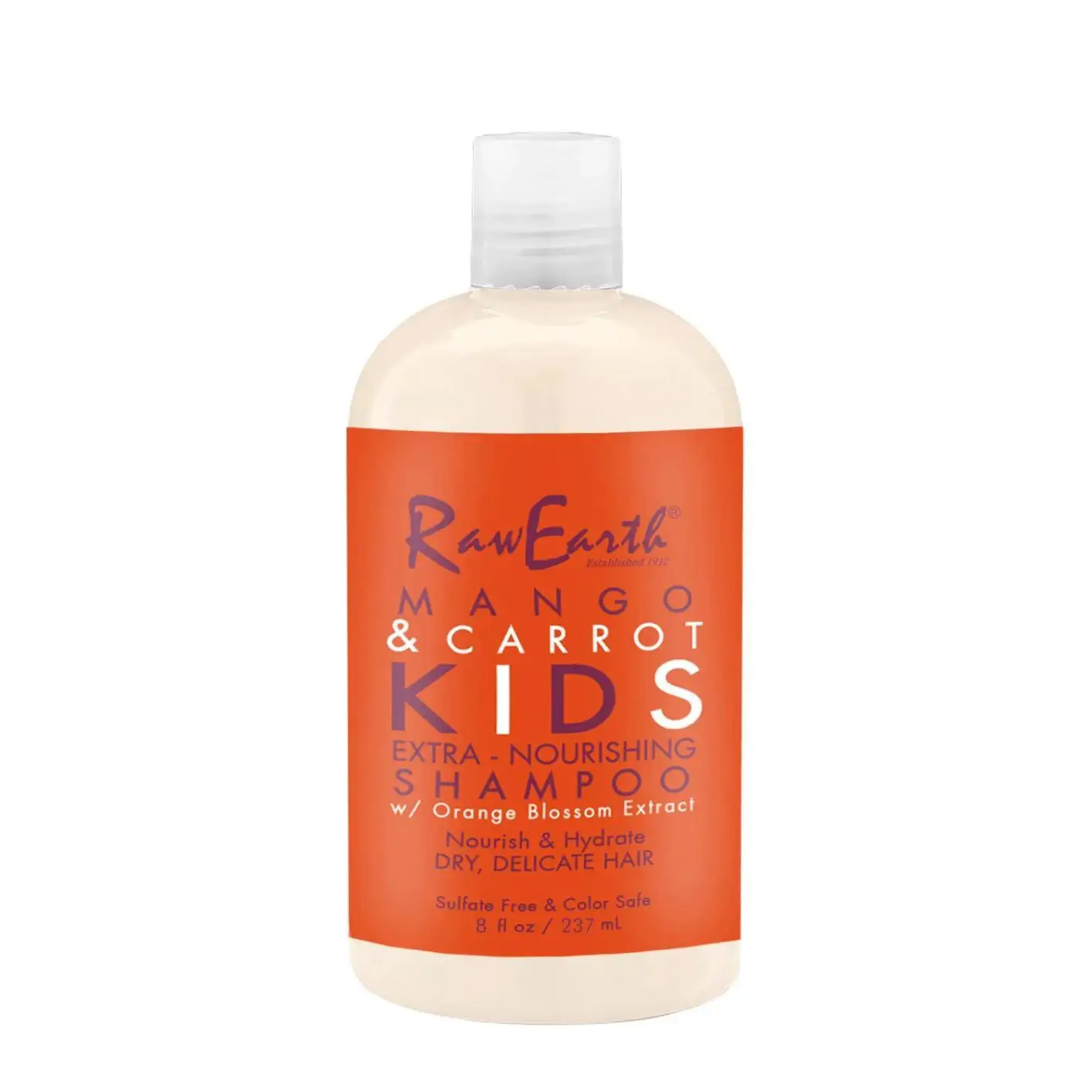 Wholesale Private Label Natural Professional Mango & Carrot Kids Shampoo Nourish and Hydrate 250ML