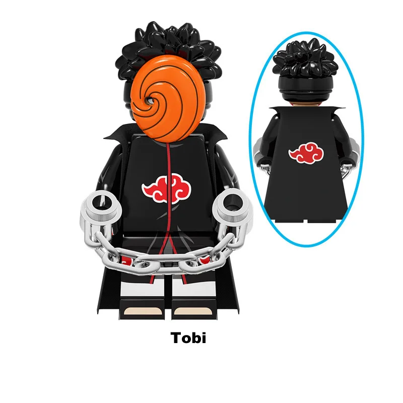 KF6118 Narutos Characters Deidara Uchiha Madara Hoshigaki Kisame Building Blocks Kids Block Toys Mini Figures Kids Gift