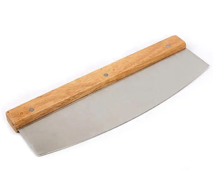 Pizza Cutter Rocker With Wooden Handle
