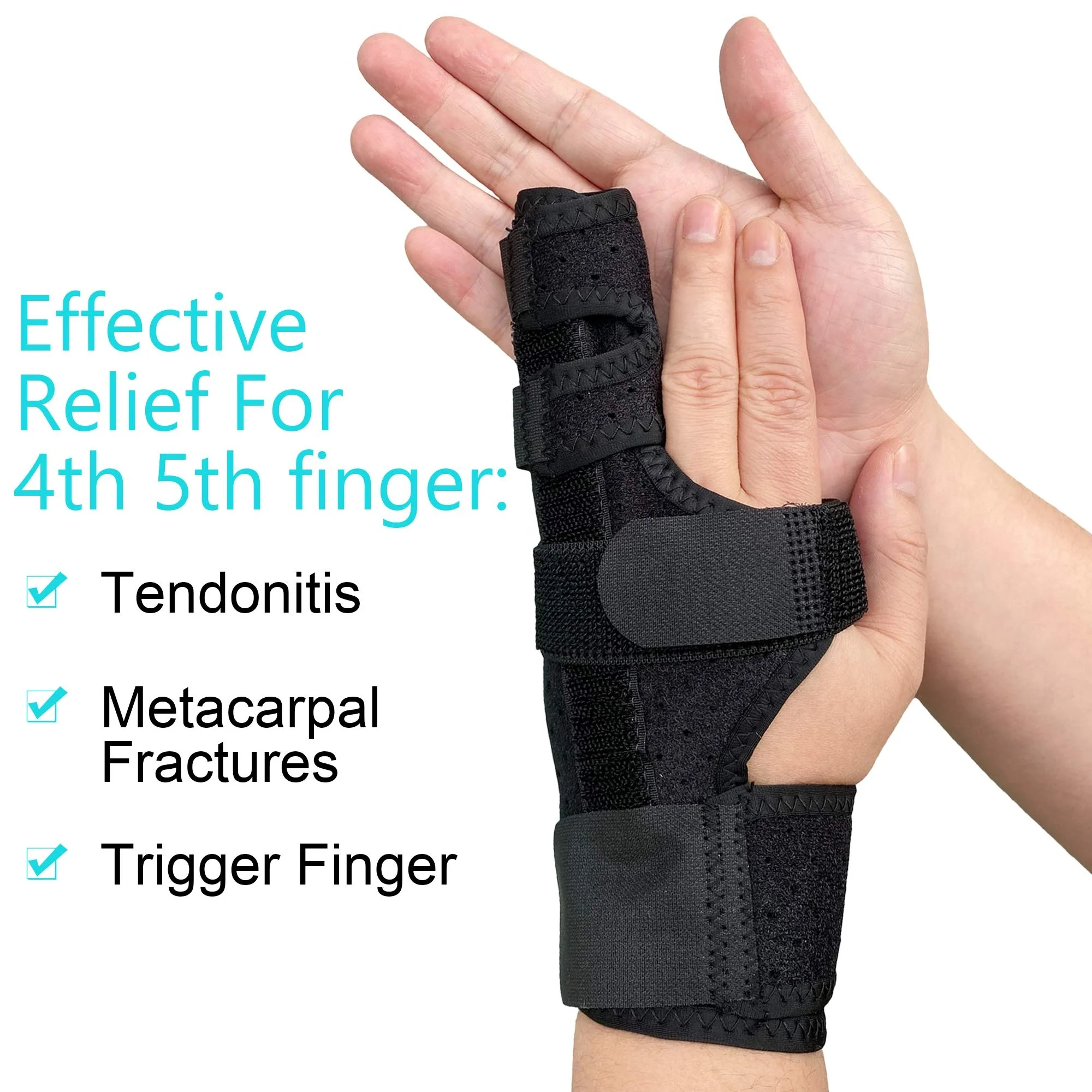 finger brace for middle finger broken hand brace boxers fracture splint right