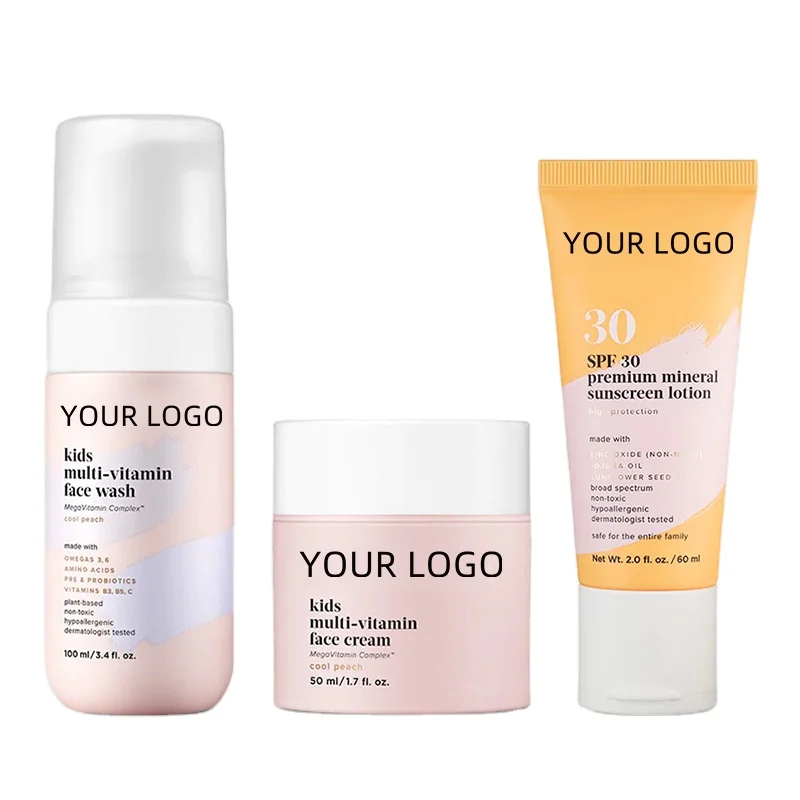 Собственная торговая марка OEM Детский мягкий и увлажняющий многовитаминный крем для лица солнцезащитный лосьон Крем продукты ухода за кожей ребенка