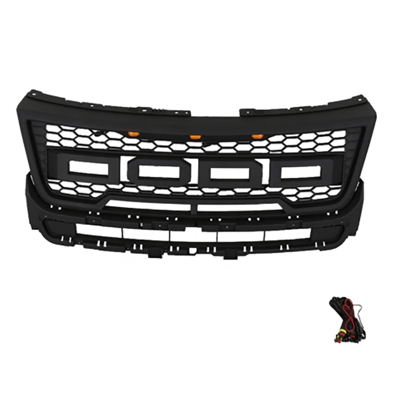 Black upper replacement grille led lighting fit for ford explorer 2016 2017