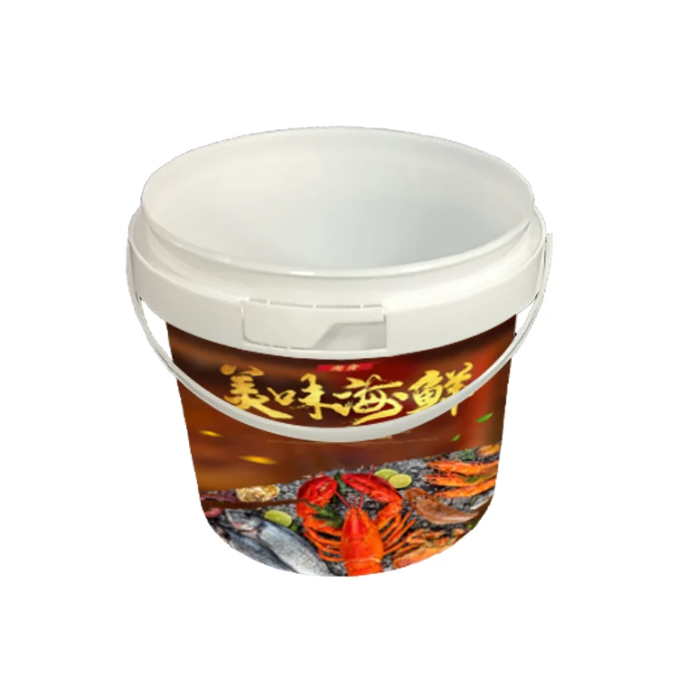 Factory custom seafood bucket Plastic Pp Pail For Food wholesale Recyclable food grade plastic buckets with lids