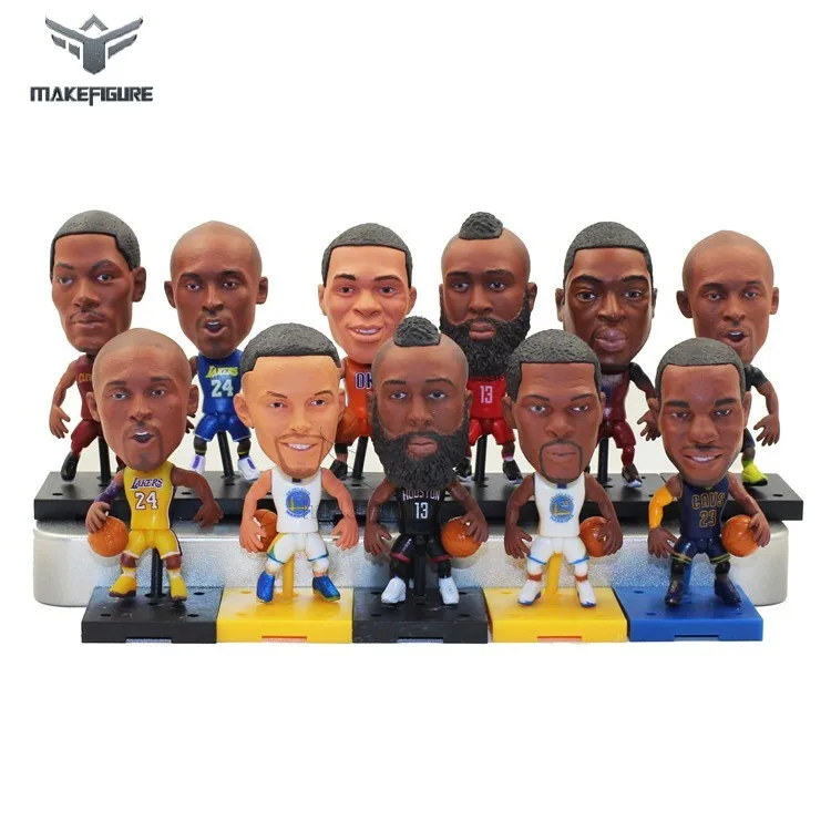 famous basketball player figurine toy, custom made 3inch pvc basketball figure for giveaway, basketball sports event figure toy