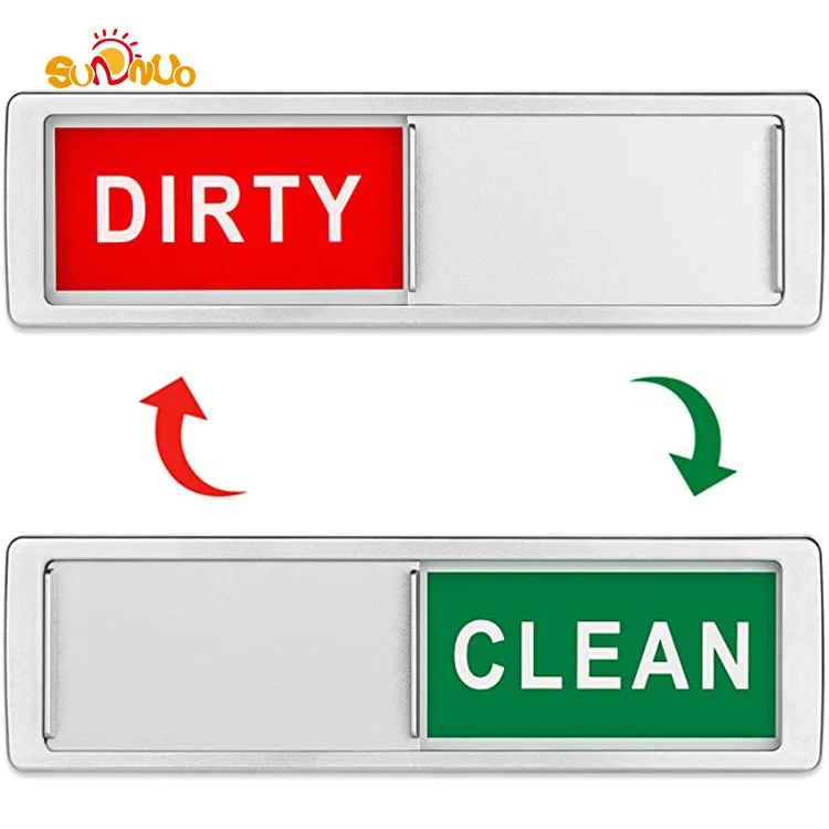 SUNNUO Universal Kitchen Dish Washer Refrigerator Magnet for Kitchen Organization Dishwasher Magnet Clean Dirty Sign Indicator