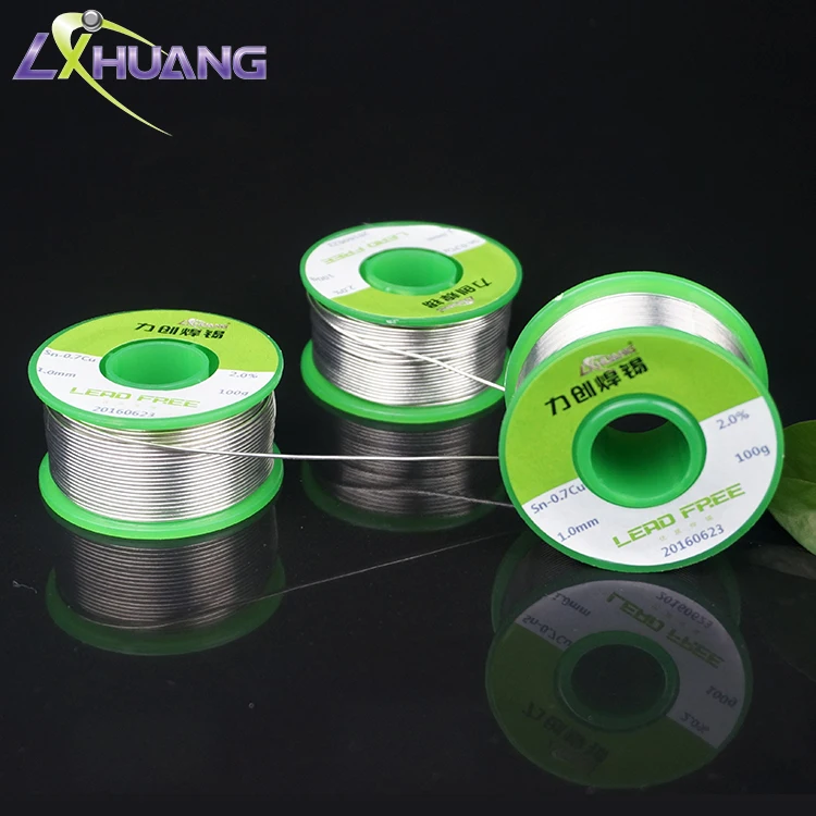 Lichuang 200g Sn99.3Cu0.7 lead free solder wire soldering with flux cored 0.8mm 1.0mm for welding